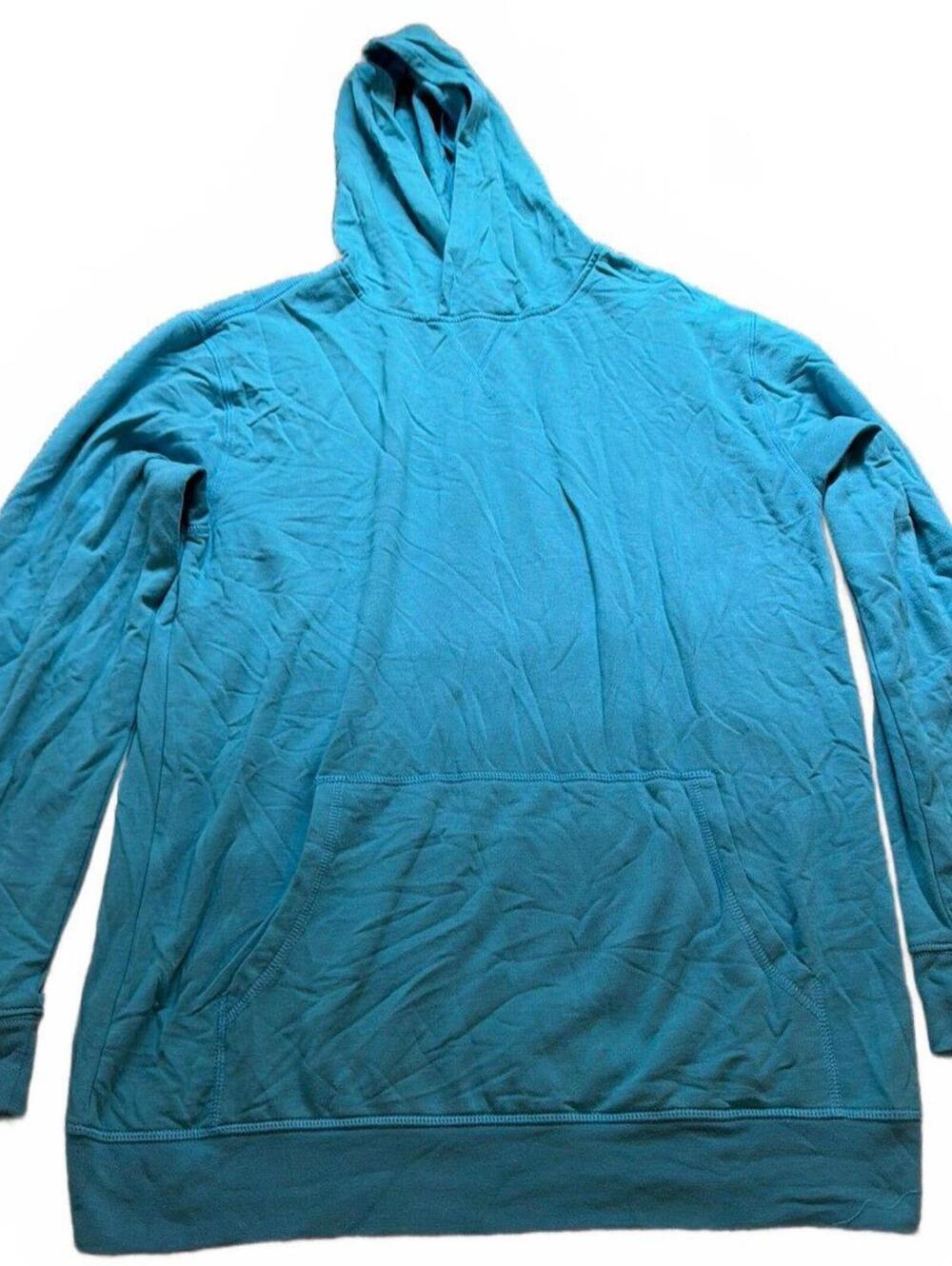 Threads 4 Thought Boys Lightweight Hoodie Turquoise Size 18